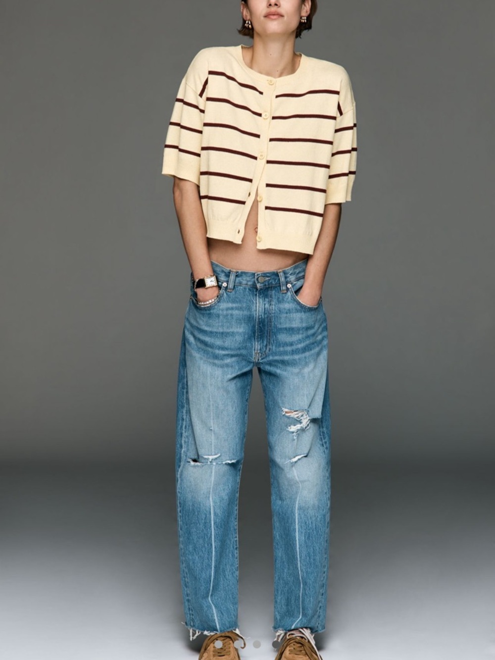 Maeve by Anthropologie crew-neck cardigan sweater - Picture 4 of 5